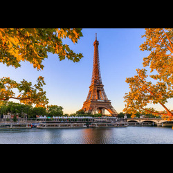 Eiffel Tower during the fall